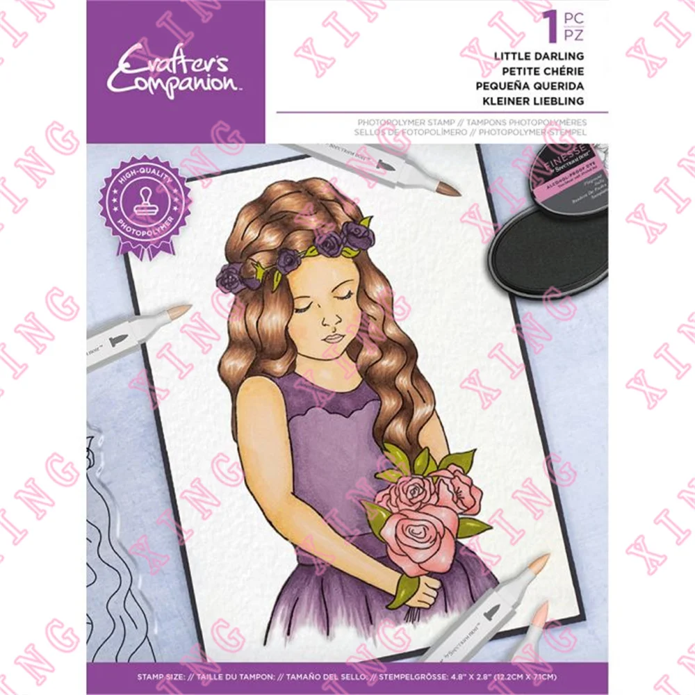 

2022 Little Darling Clear Silicone Stamps Scrapbook Diy Decorate Embossing Mold Diy Greeting Card Handmade Craft Reusable Molds