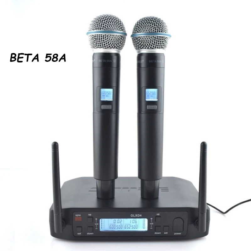 Беспроводной микрофон Glxd4 Beta 58a UHF, динамический профессиональный ручной микрофон для сценической производительности