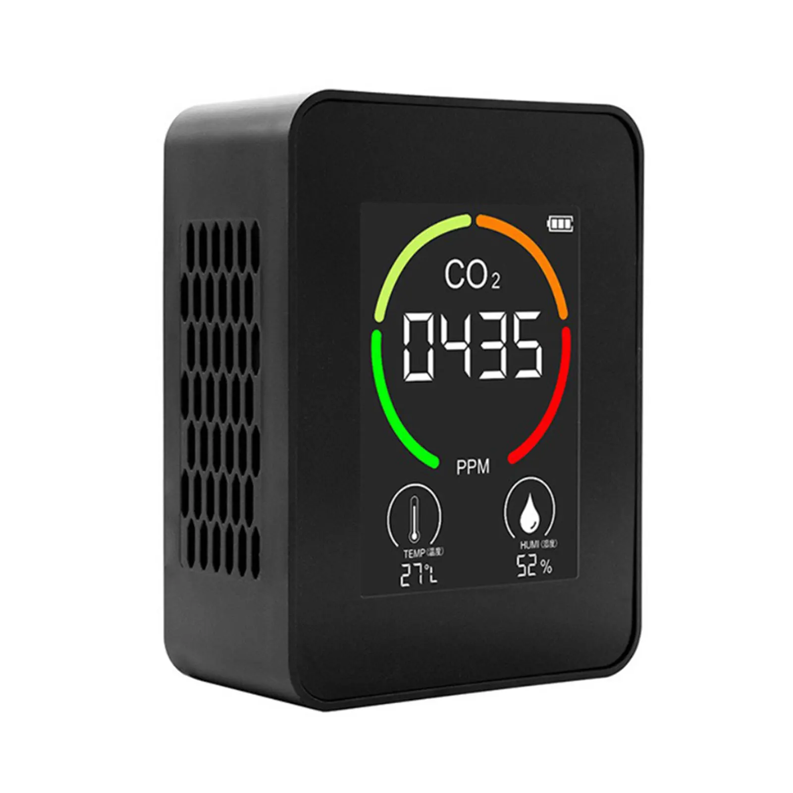 

LCD Display Temperature Humidity Fast Measure Office Greenhouse For Home Infrared Air Quality Analysis Instrument CO2 Detector