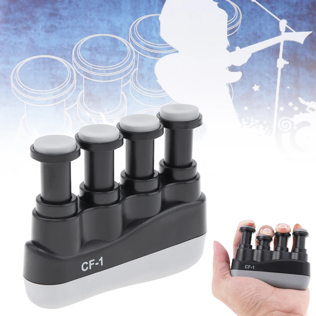 

Strengthener Fitness Piano Training Bass Exerciser Finger Tension Trainer Guitar Equipment Power Hand Grip Finger Home Medium