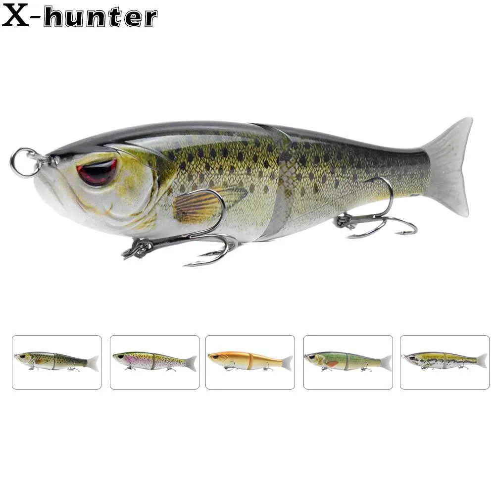 18cm 62g Hard Sinking Jointed Glide Slide Bait Fishing Lures Wobbler Tackle With Soft Tail Suit ForTrout Banana Fish Bass