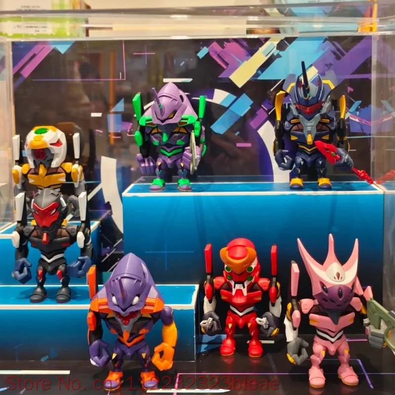 Фото В наличии: Набор фигурок Bandai EVA QMSV-C Blind Box (Единица 01, 02, 00) — Рей, Аска, Кафу, Шинджи. Миниатюрные коллекционные модели из ПВХ для декора рабочего стола. №2