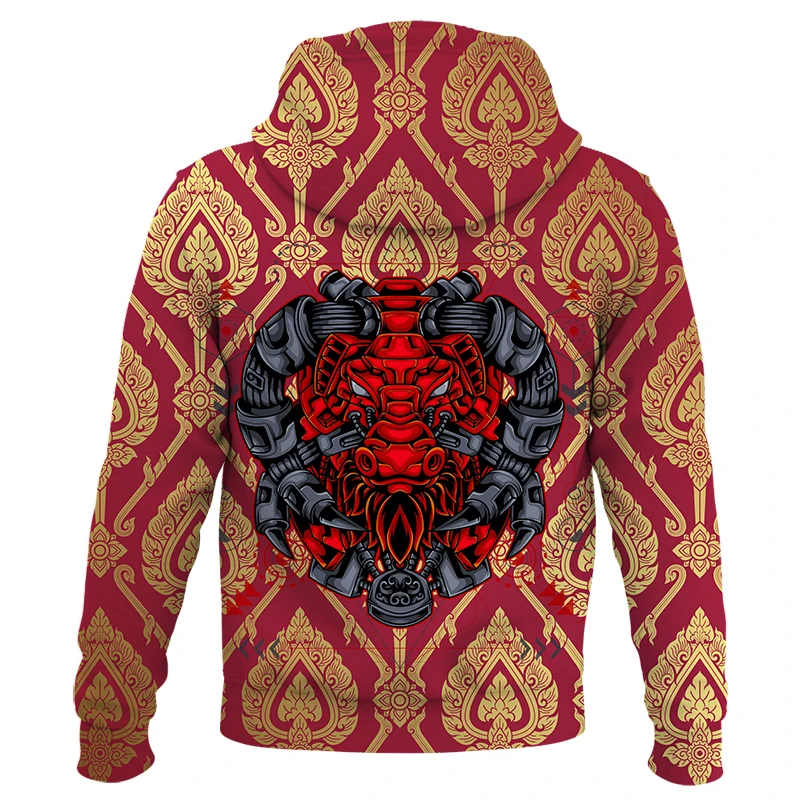 Новые повседневные толстовки с абстрактным рисунком дьявола Детские и мужские