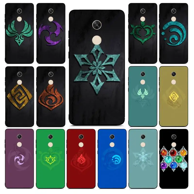 

MaiYaCa Genshin Impact Logo Phone Case for Redmi Note 8 7 9 4 6 pro max T X 5A 3 10 lite pro