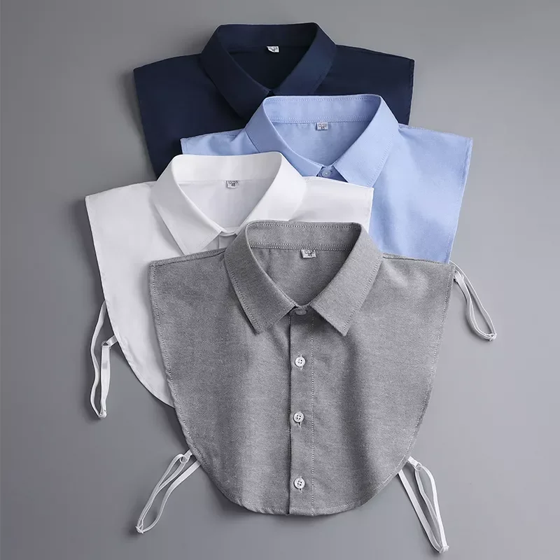 

New in 2022 Cotton Lace Fake Collar Blouse Vintage Detachable Shirt Collar False Collar Lapel Blouse Top Women Clothes Accessori