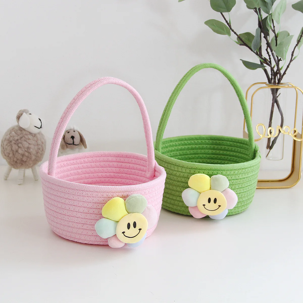 

Милый Настольный органайзер для игрушек, коробка для хранения всякой всячины, полки, корзины для домашней гостиной CLH @ 8