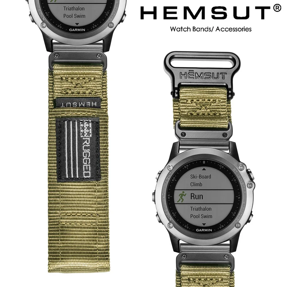 Фото Нейлоновый спортивный военный ремешок для часов Gramin Fenix1 2 3 4 5 6 ремешок для часов 935 945 Быстросохнущий №2