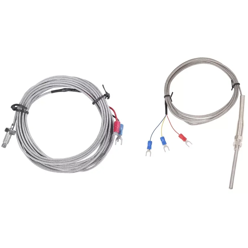 

2 Pcs K Type Thermocouple Temperature Controller 0-400C Sensor Probe, 2 Meter & 3 Meter