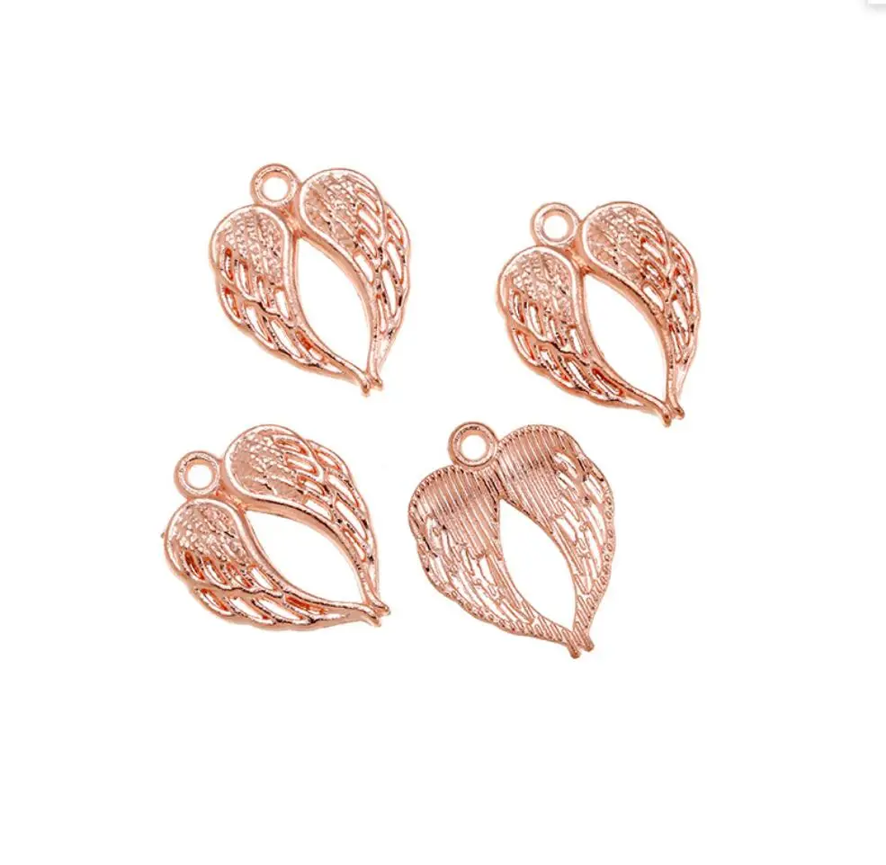 20 шт. новый продукт античное серебро цвет крылья подвески кулон ювелирные