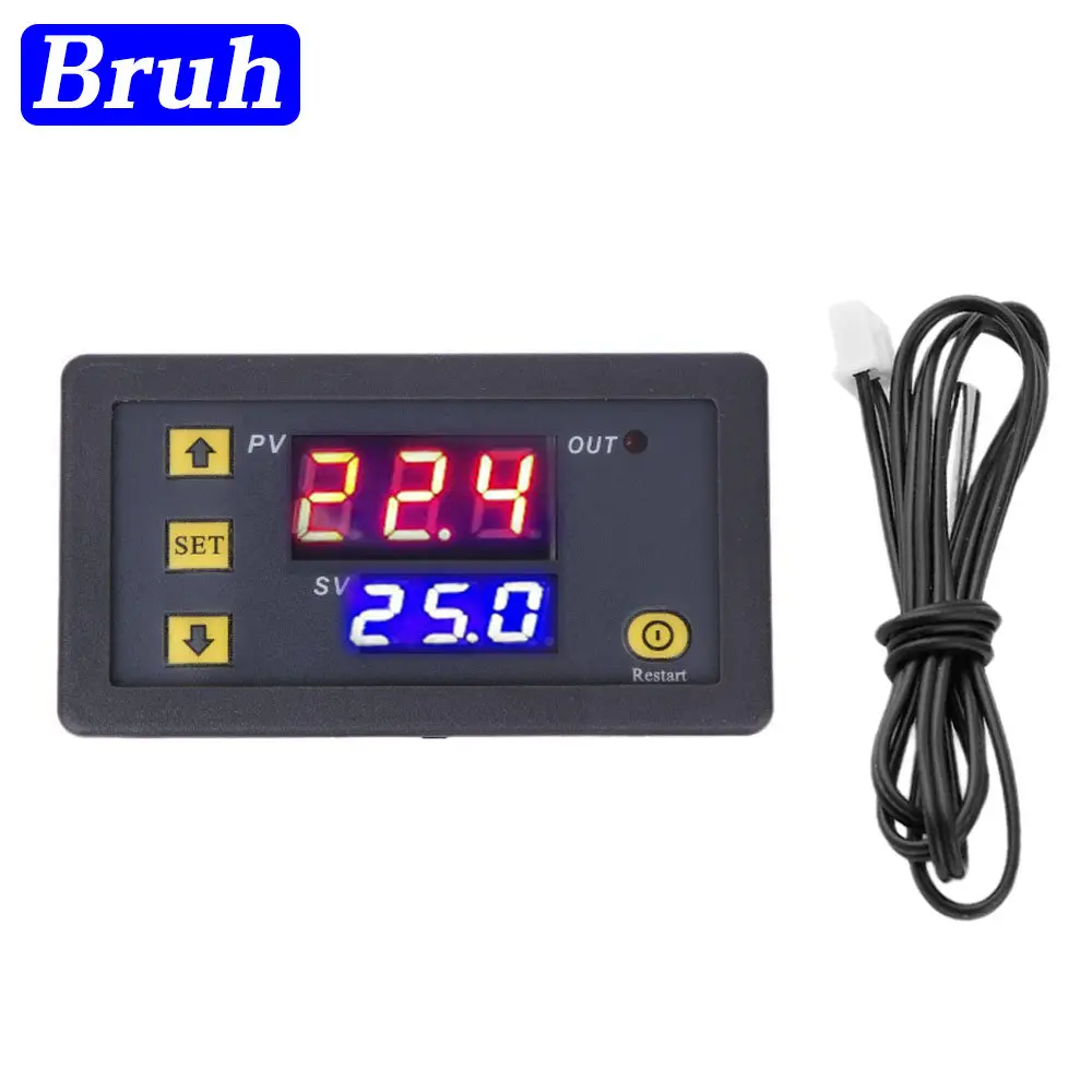 

W3230 Relay Output Digital Temperature Controller -55~120C Thermostat Regulator Heating Cooling Control Switch 10A 220V/20A 12V