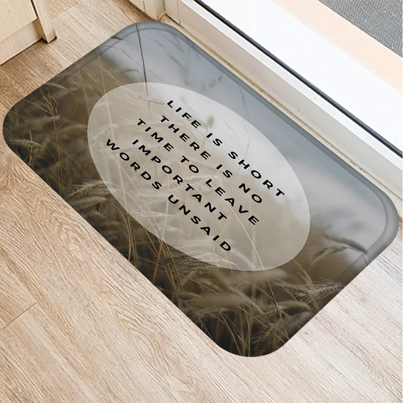 

Коврик для ванной и кухни, нескользящий, с принтом букв