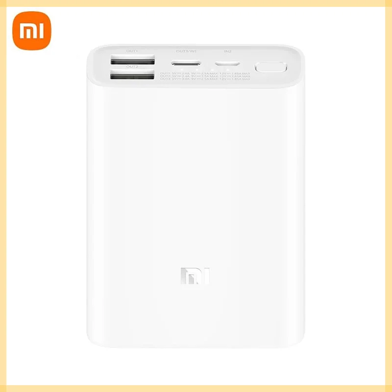 Xiaomi Power Bank 10000mAh Mini Portable Pocket Version 3 out 2 in Powerbank Fast Charger External Battery Powerbank For iPhone
