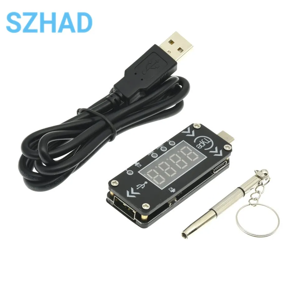 

WPDT DC Digital Display Voltage Current Meter Type-C PD Fast Charge Trigger Decoy Detection Tester Full Protocol PPS PD2.0 PD3.0