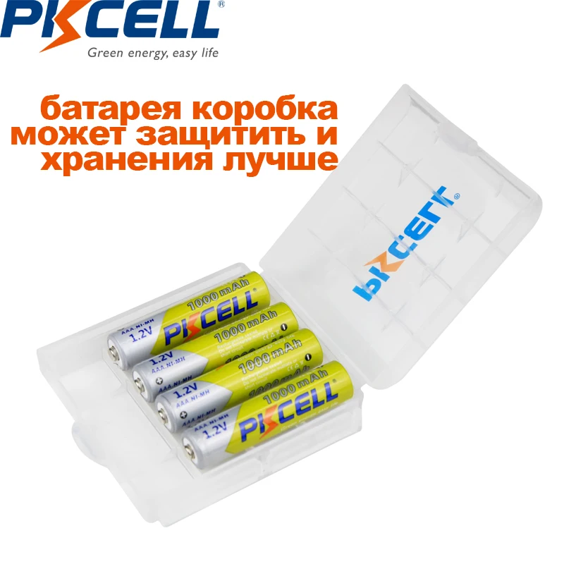 4-50PC PKCELL 1.2v AAA battery NI-MH Rechargeable Batteries and AA/AAA Box holder For toy clock remote control