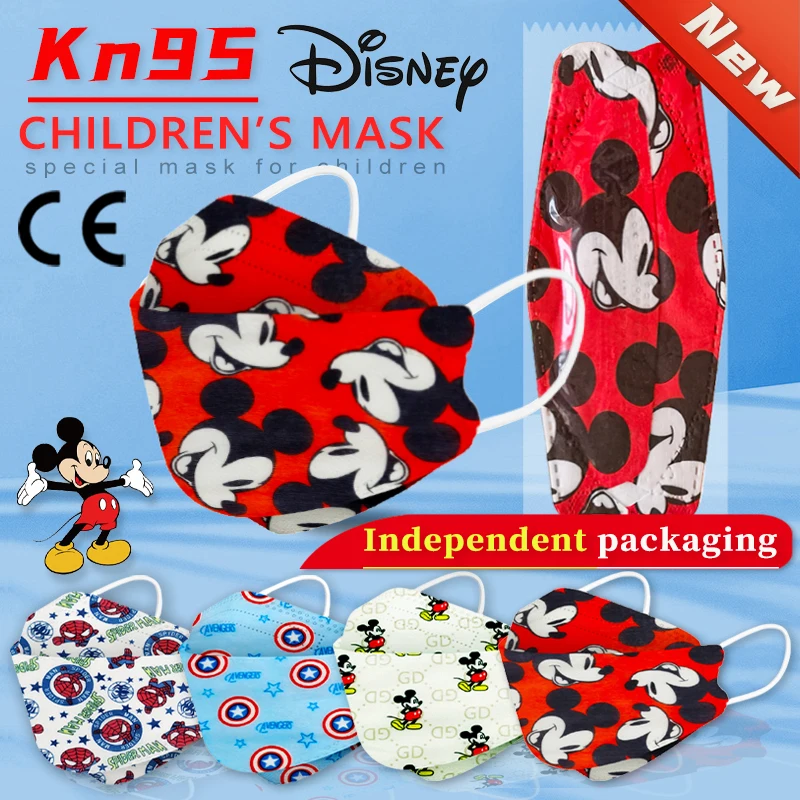 

10-200 шт./сумка, детская маска из мультфильма «Микки»