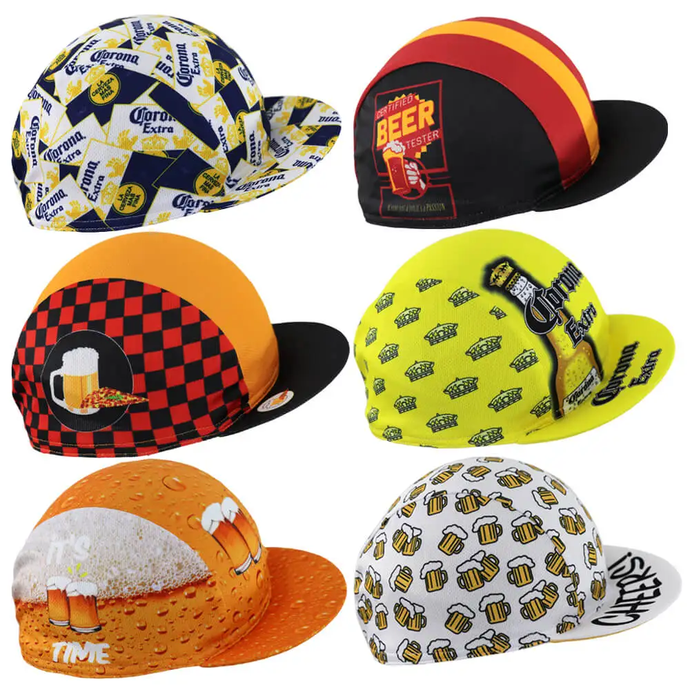 Забавные мультяшные велосипедные шапки duевропейский велосипед пиво одежда