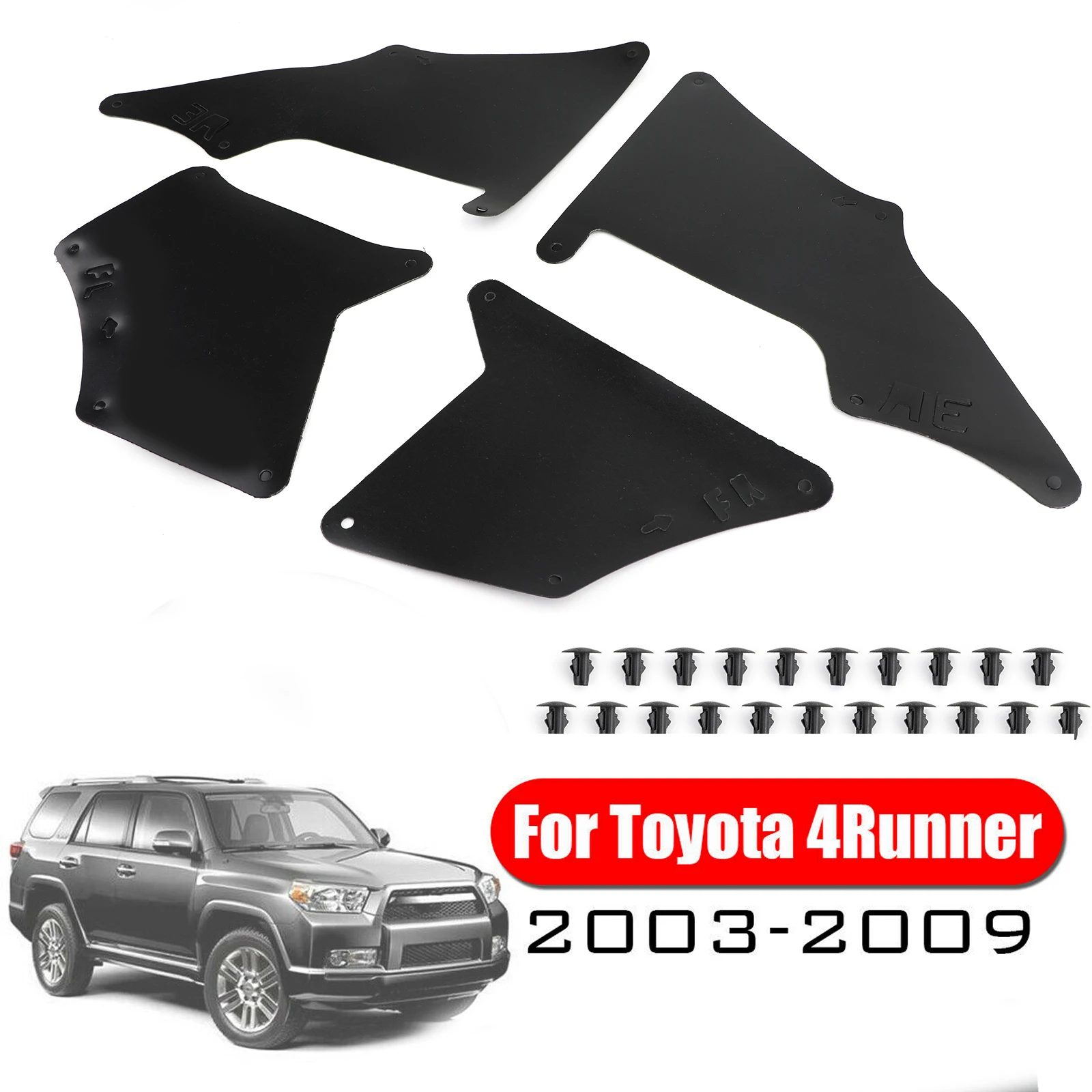 

Artudatech 5373535150 53735-35150 5388635020 Splash Seal Clips Fender Liner Guard Fit For Toyota 4Runner 2003-2009