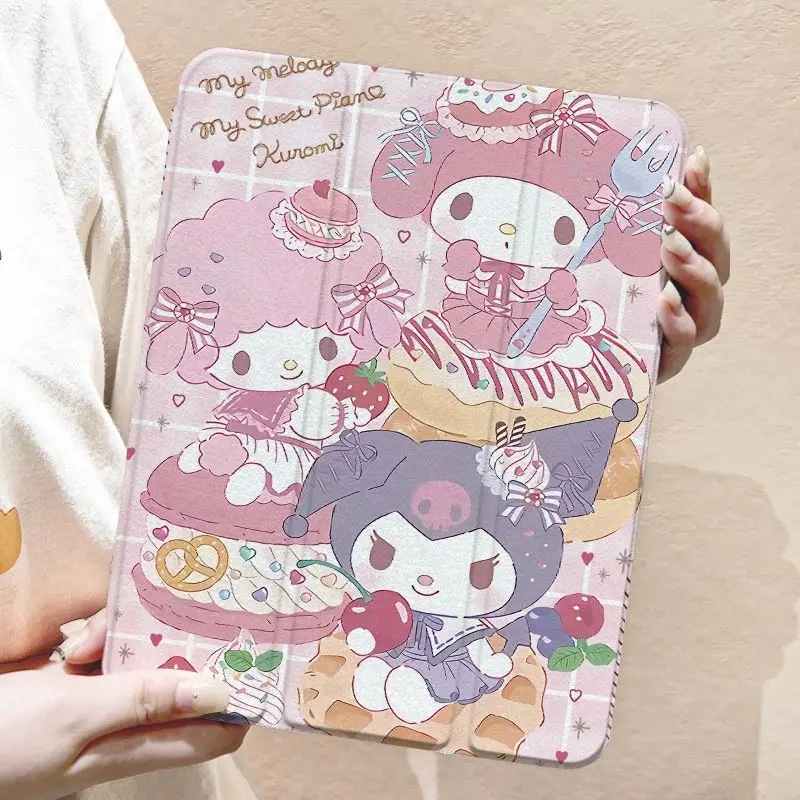 Sanrio Kuromi My Melody Защитный чехол для iPad Тройной вращающийся Акриловое поколение kurumi 10