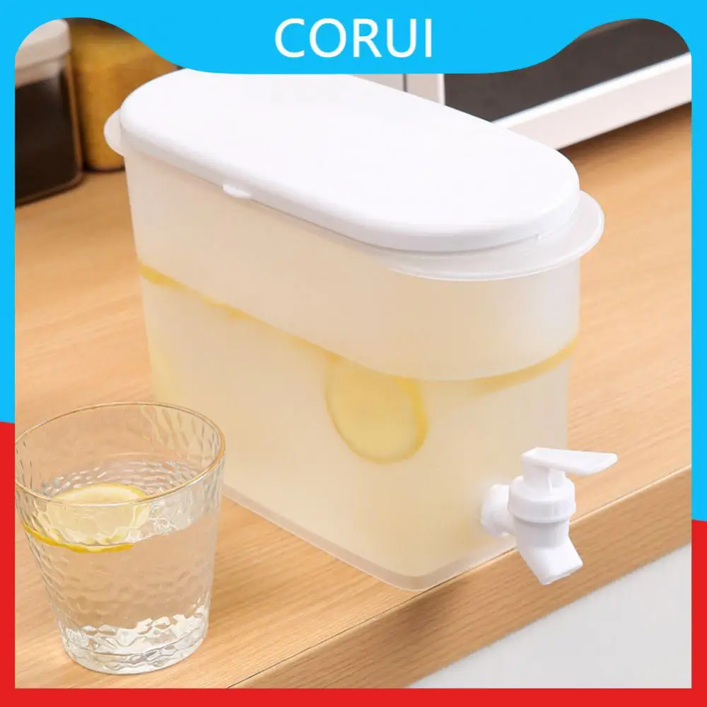 

Cold Water Kettle Food Grade Manual Water Jug Large Capacity Cold Water Pitcher Drink Dispenser With Tap Drinkware