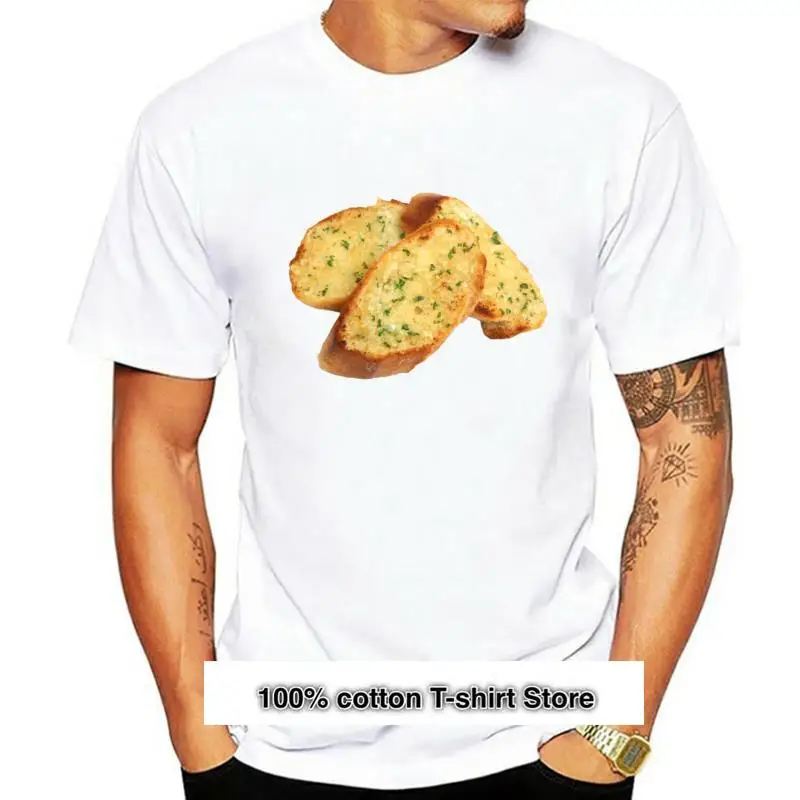 

Camiseta de hombre para mujer, camisa de pan de ajo, camiseta para mujer