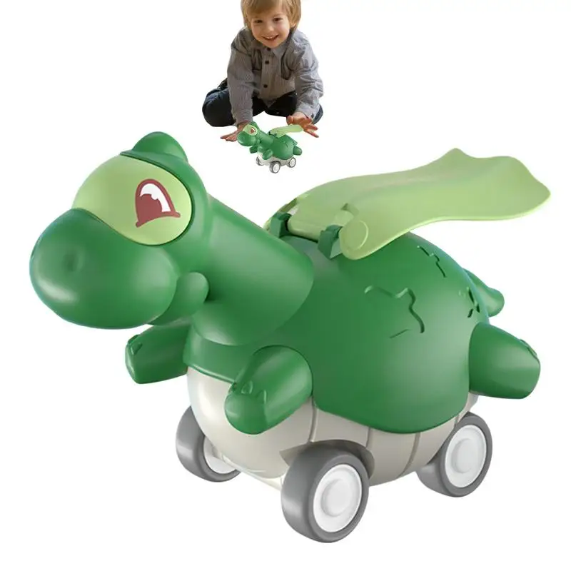 

Dinosaur Car Pull Back Toy Cartoon Cape Dinosaur Toy Cars For Toddlers Car Press To Slide A Slick Surface Car Toy For Age 4-6