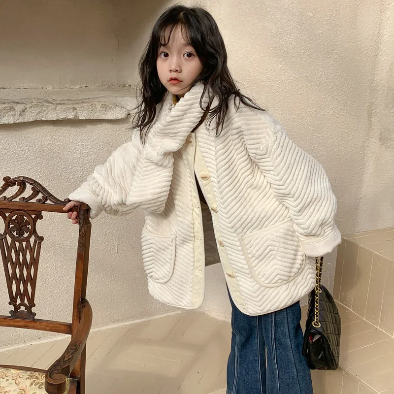 Купи Girls Coats Winter 2022 Korean Winter Autumn Baby Girl Jacket Toddler Cotton Outerwear Clothing Children's Cotton-Padded Jackets за 1,807 рублей в магазине AliExpress