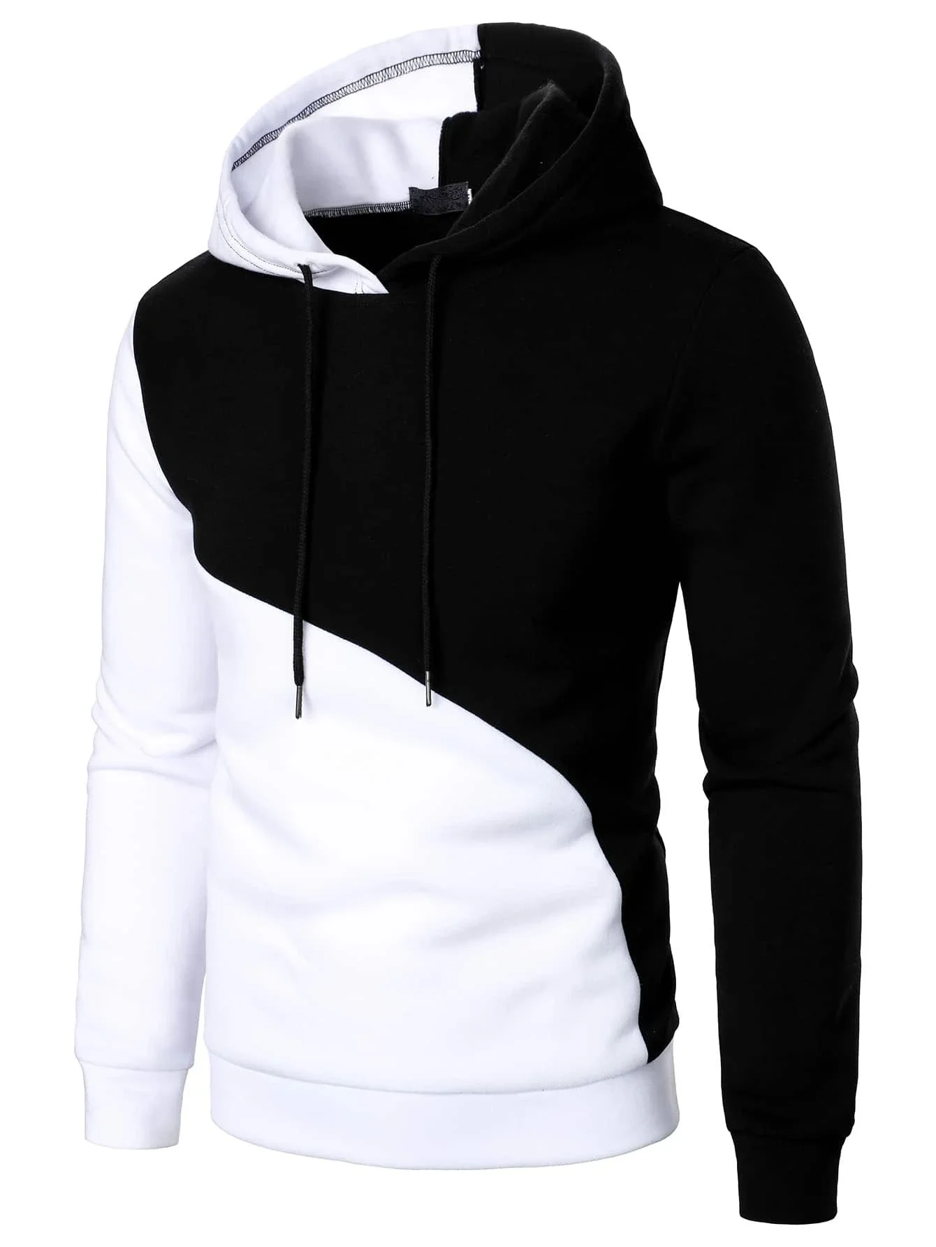 

Men Two Tone Drawstring Hoodie