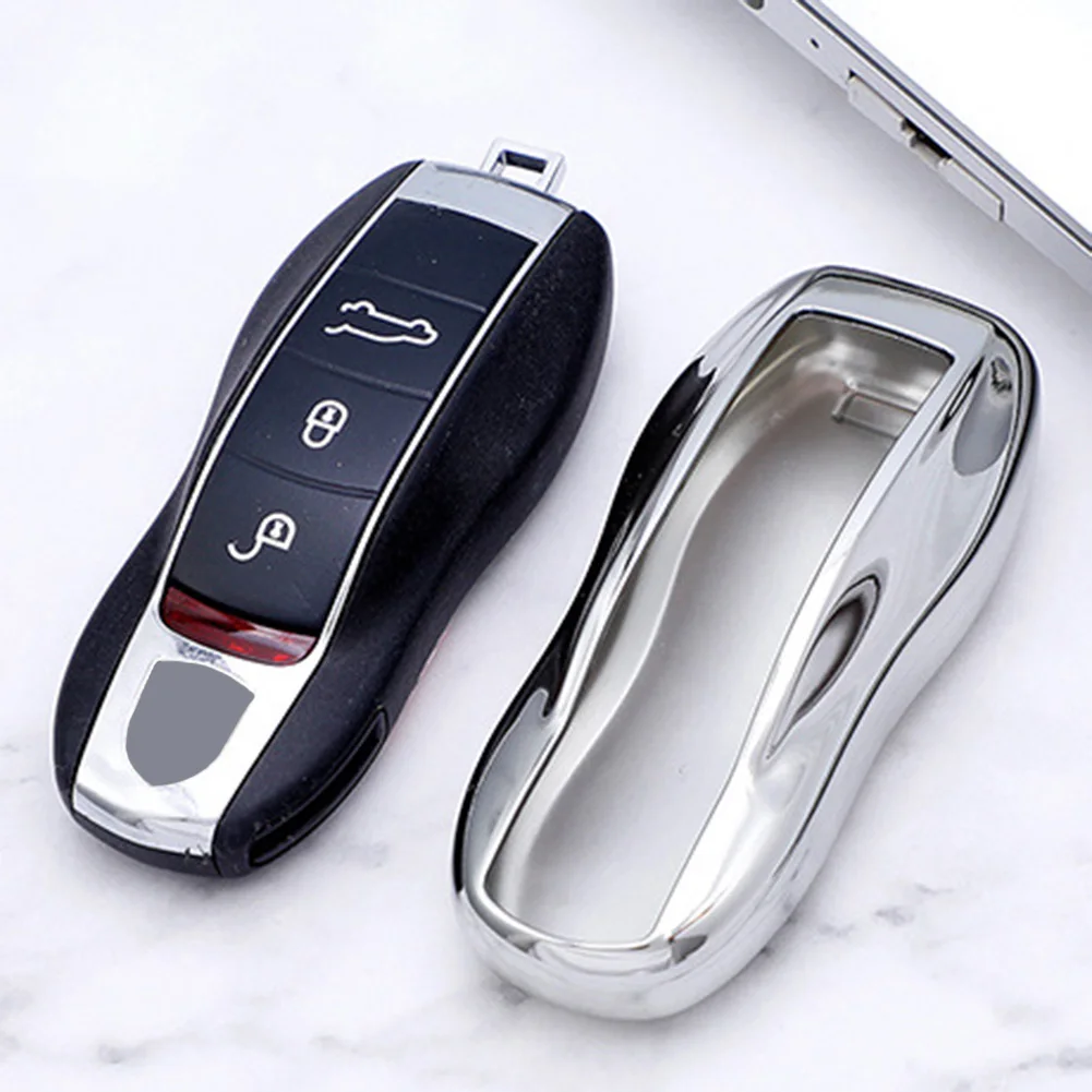 

1Pcs Luxury Car Remote Key Case Cover Fob For Porsche 911 For Panamera Key Protector