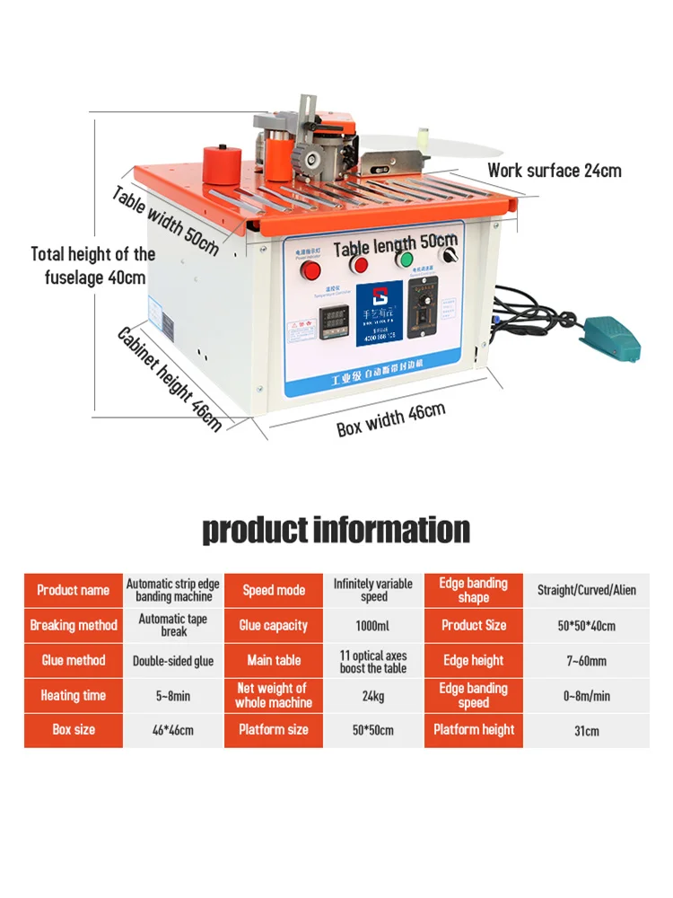 Стандартная облицовочная машина для кромок Автоматическая ленточная поломка