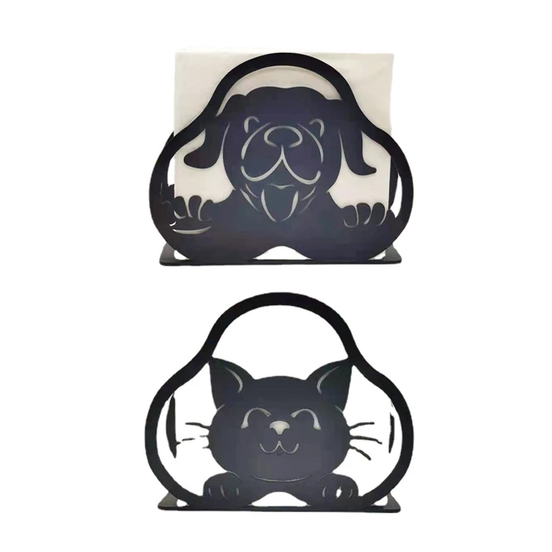 

Metal Animal for CAT Dog Tissue Stand Wrought Iron Napkin Holder Storage