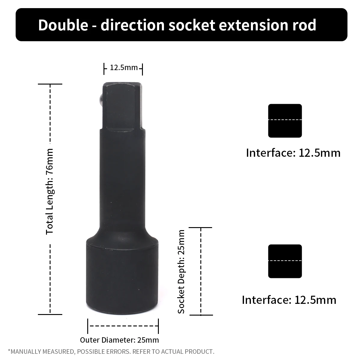 

Двусторонняя ударная головка для снятия крышки колесной гайки 17-19 21-22 мм
