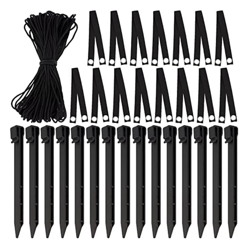 

31 Pcs Tree Stake Kits,Anchoring Tree Stakes+Tree Straps+Rope For Young Trees Against Wind,For Sapling Straight Up Fix