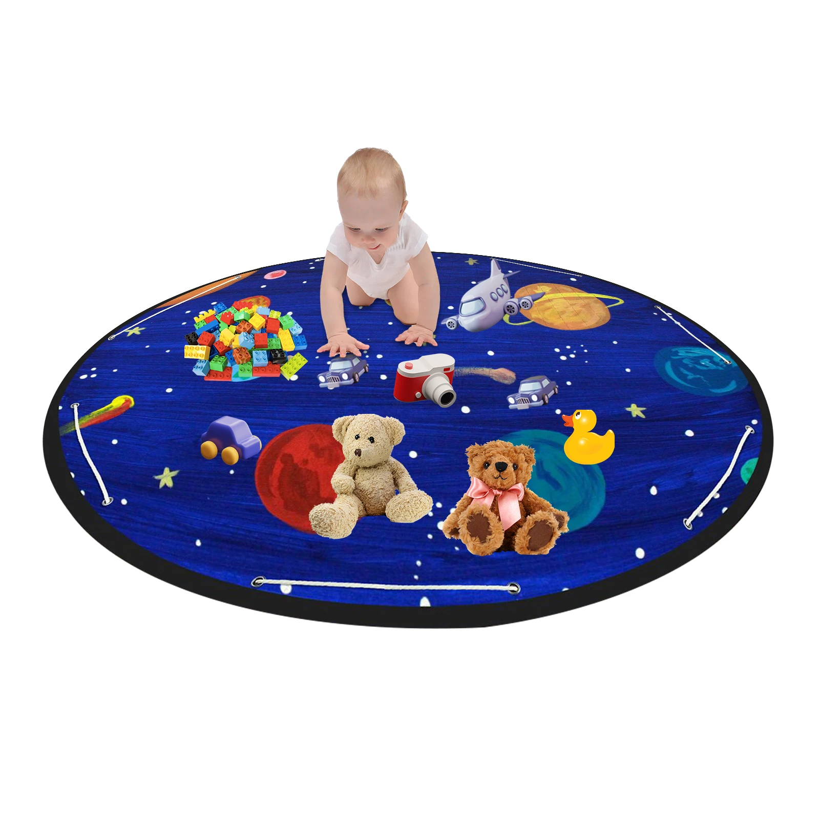 

Детский игровой коврик для хранения игрушек