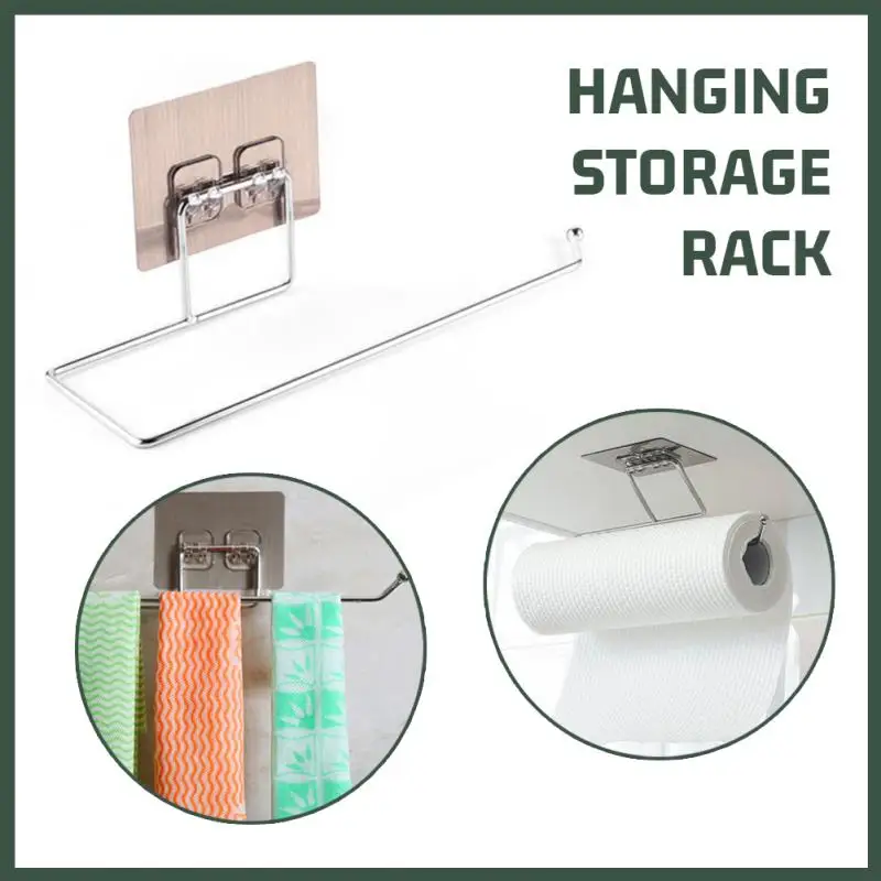 

Hanging Toilet Paper Holder Roll Paper Holder Bathroom Towel Rack Stand Kitchen Organizer Stand Paper Rack Home Storage Racks