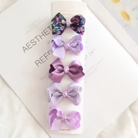 5pcsset baby girl hair bow hairpins cute sweet floral hair clips for children kids princess barrettes baby hair accessories