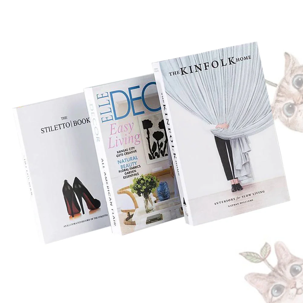 

Bookbooks Decor Fake Decoration Model Table Decorative Office Coffee Ornament Photography Photo Prop Simulation Modern Faux