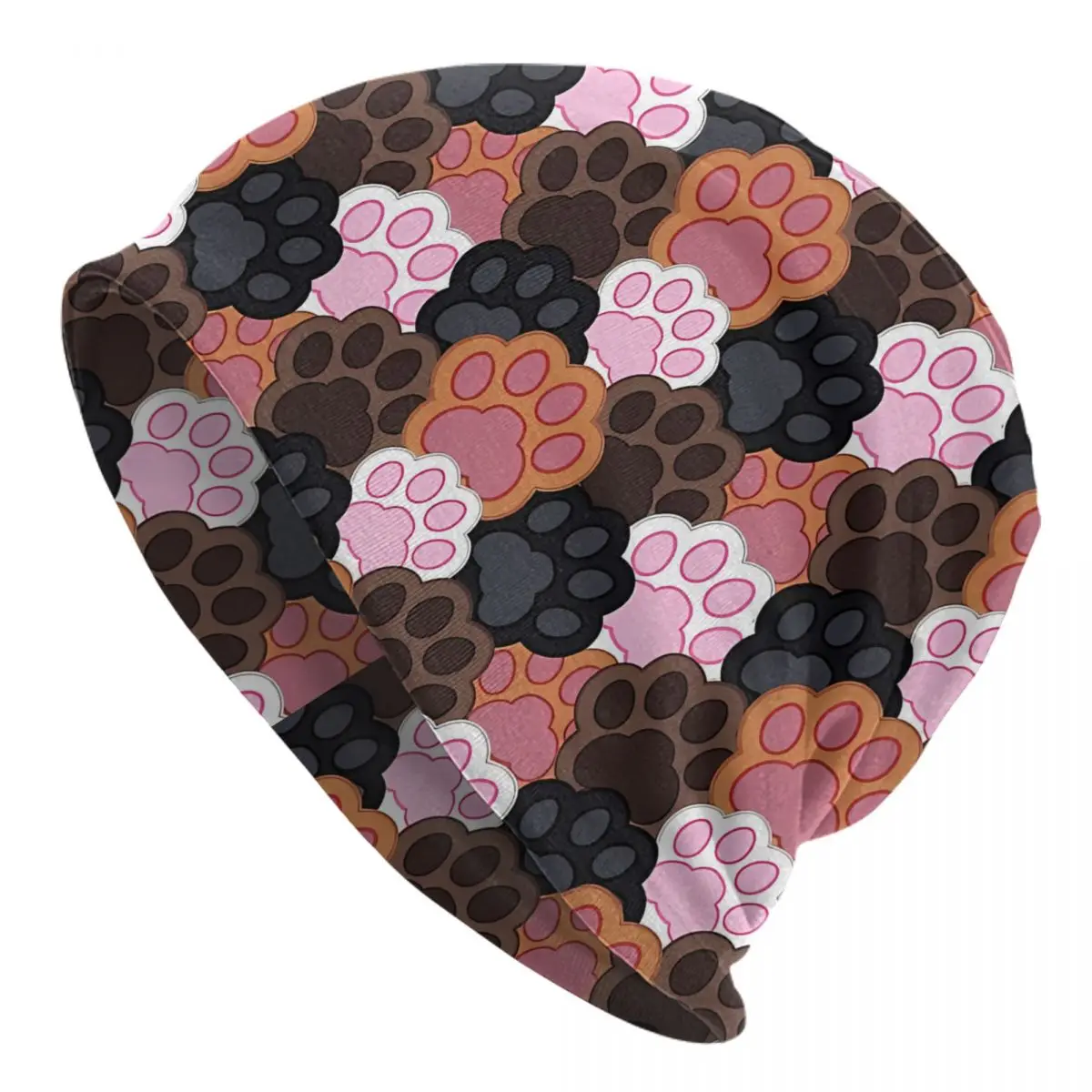 

Colorful Cat Paw Sport Beanie Caps Skullies Beanies Ski Caps Bonnet Homme Hats