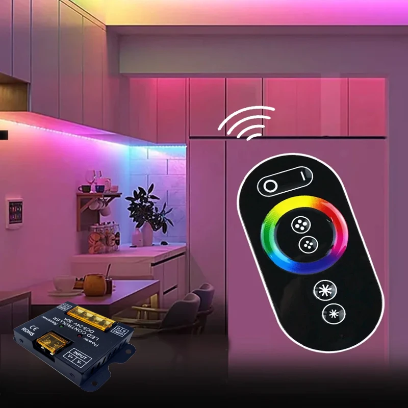 Сенсорный контроллер RF пульт дистанционного управления DC5-24V 6Key 30A RGB CCT 50A RGBW RGBCCT