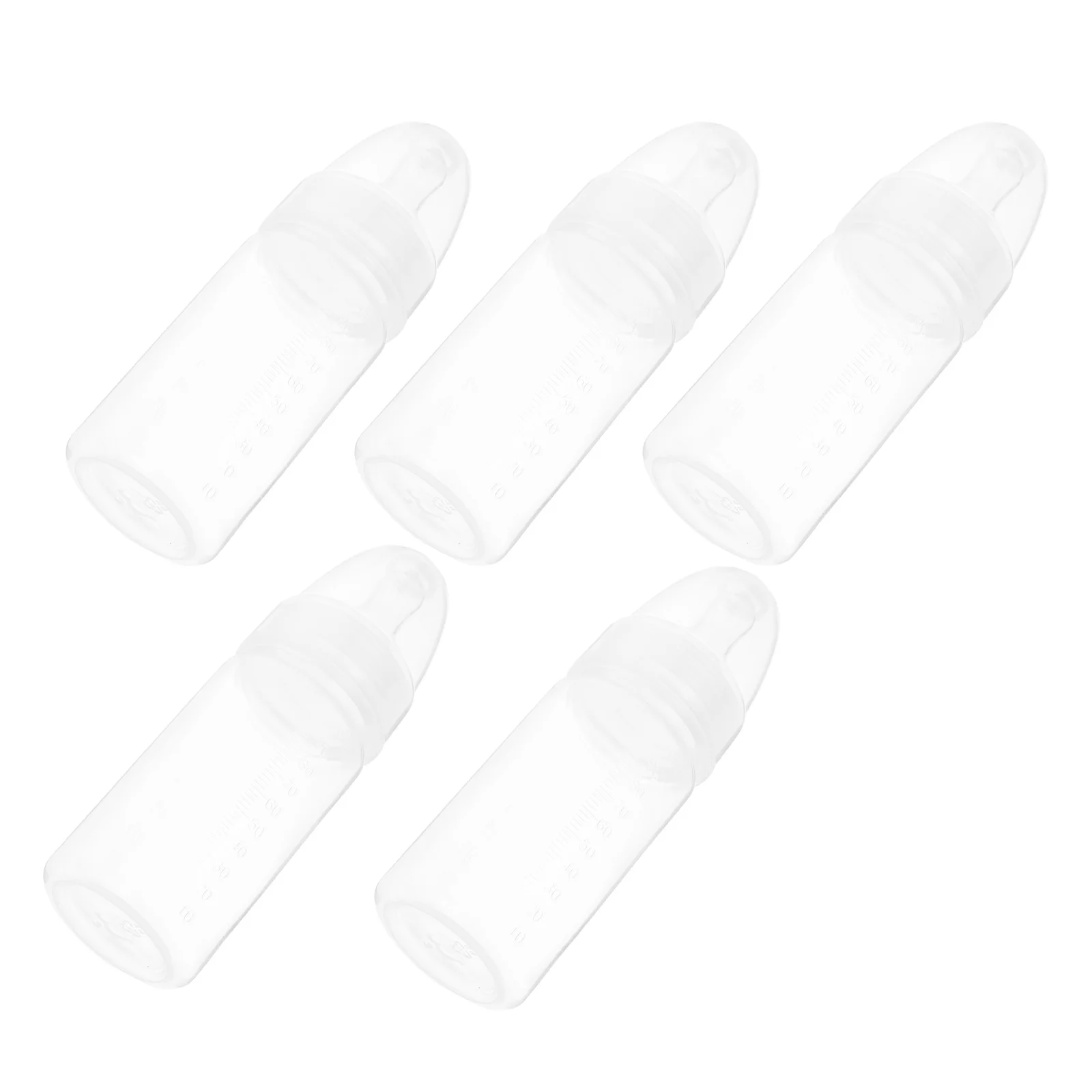 

5 Pcs Disposable Feeding Bottle Once-off Babies Milk Bottles Supple Soother Feeders Baby Teat Powder Newborn Soft