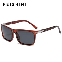 feishini brand vintage style sunglasses men polarized classic square glasses driving travel eyewear unisex gafas oculos uv400