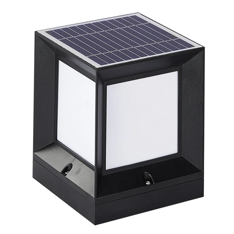 

1 Piece LED Solar Column Headlight Outdoor Waterproof Wall Light For Courtyard Landscape Garden 15CM