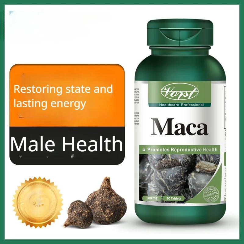 

1 bottle 90 pills Black Maca Essence Tablets 90 Male Health Care Products Promates Reproductive Health Improving Sperm Quality