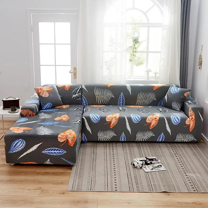 

Универсальный комбинированный чехол для дивана с полным покрытием, эластичный чехол для дивана L-образной формы в скандинавском стиле с при...