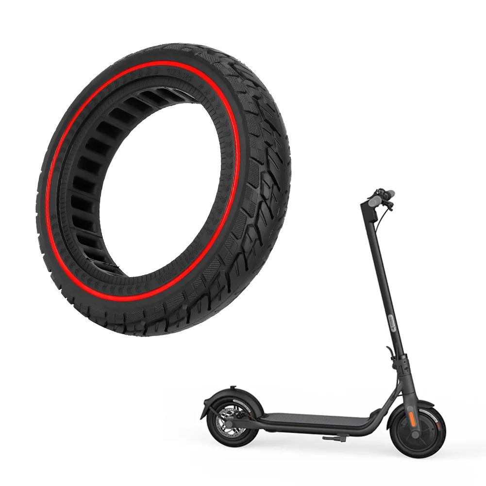

10 Inch 10x2.125 Solid Tire Off-road Tyre For Ninebot F20/F25/F30/F40 Electric Scooter Rubber Tires Wearproof E Scooter Parts