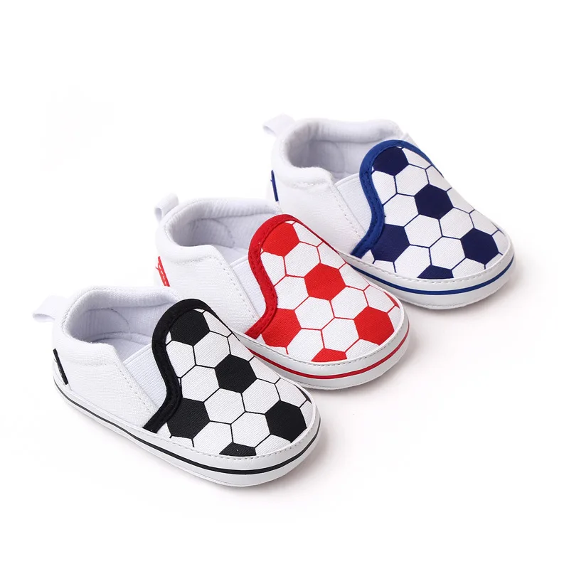 

Весенне-осенние детские первые ходунки с мягкой подошвой, обувь для младенцев, милая футбольная обувь для новорожденных, обувь для малышей