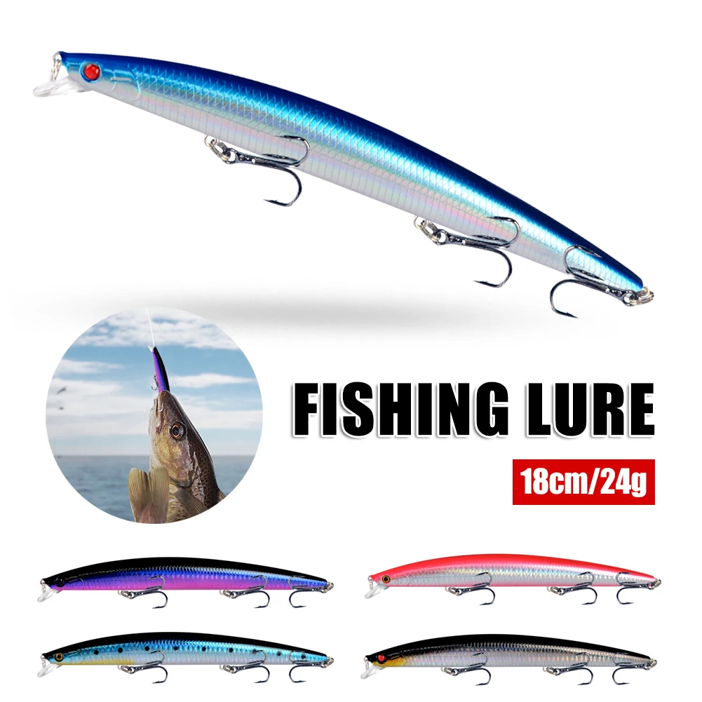 

18cm/24g VIB Bait Floating Lure Hard Bait Crankbait Wobbler Fishing Lure for Perch Bass Saltwater 2022 New 1pc/5pc/set