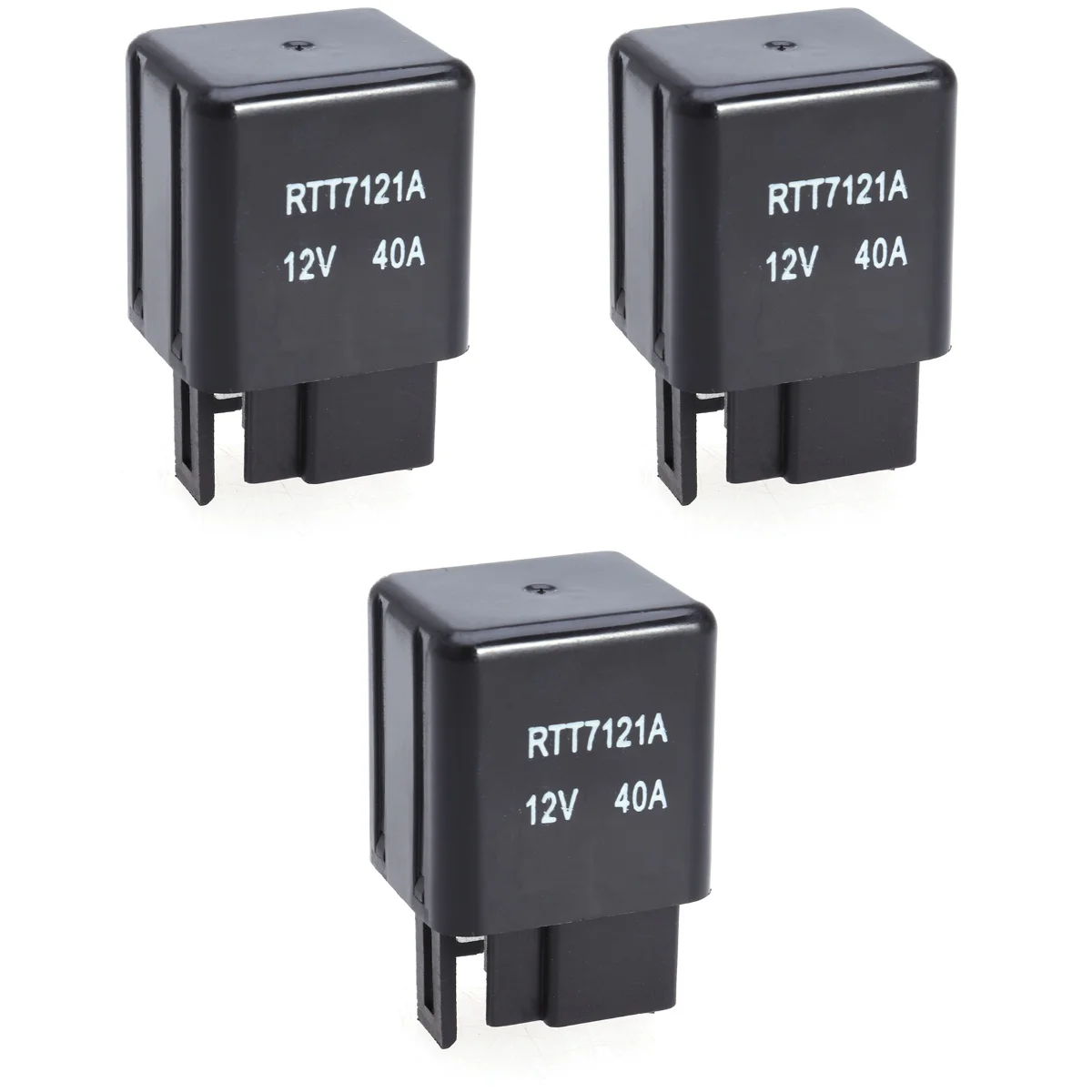 

3pcs RTT7121A 12V 40A 4-Pin Relay Direct Replacement Mechanical Relay Single Pole Single Throw Replacement for 90987-02006