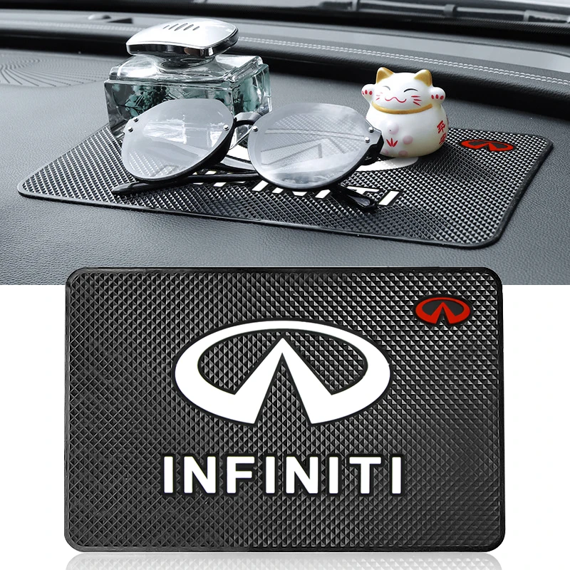 

1pcs Car Interior Non Slip Phone Mat Anti-slip Silicone Pads for Infiniti FX35 Q50 Q30 ESQ QX50 QX60 QX70 EX JX35 G35 G37