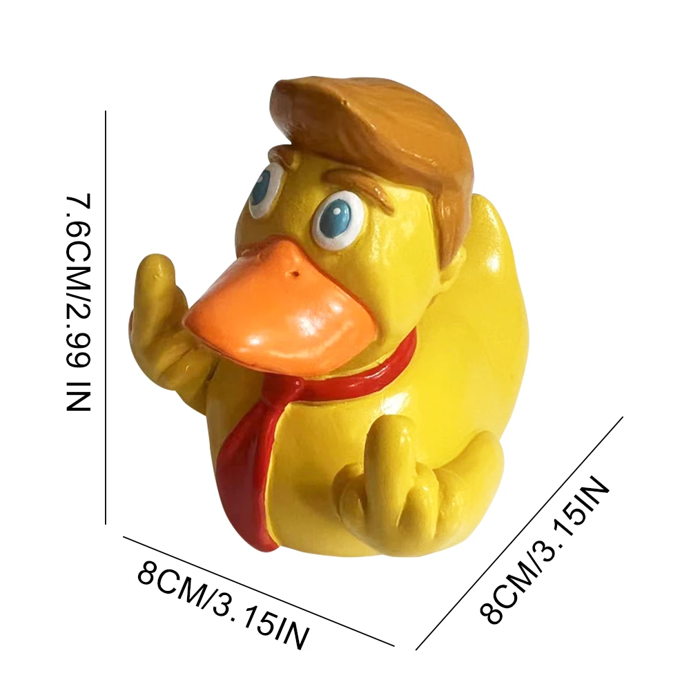 Кукла Дональда Трампа с желтой уткой забавные автомобильные украшения утка на