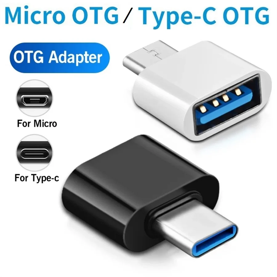 

500pcs/lot Type-C Micro USB OTG Adapter For Android Huawei USB 3.1 Data Transmit Converters For Tablet Hard Disk Drive Phone